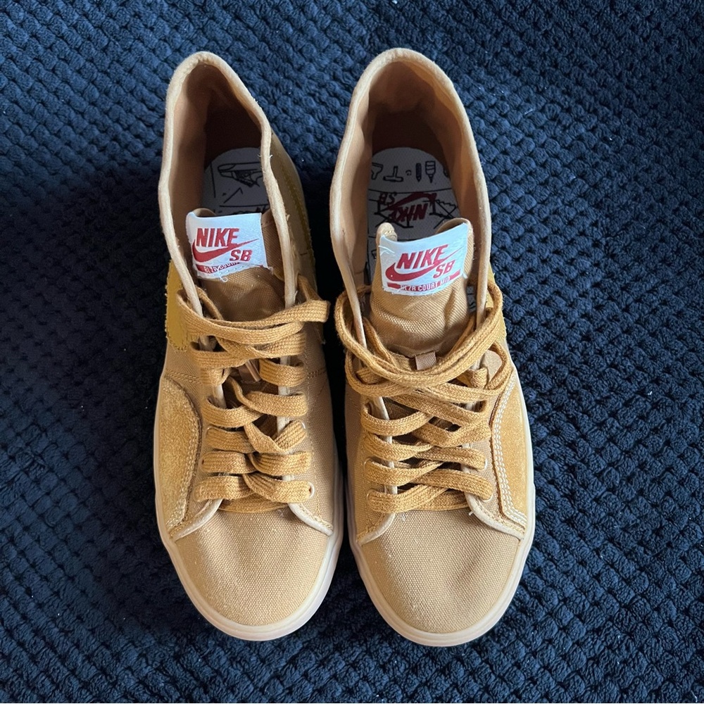 Nike SB BLZR Court Mid Premium Desert Ocher - Mens size 8 NEW - Picture 7 of 9